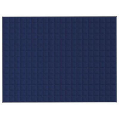 vidaXL Couverture lestée Bleu 152x203 cm 7 kg Tissu