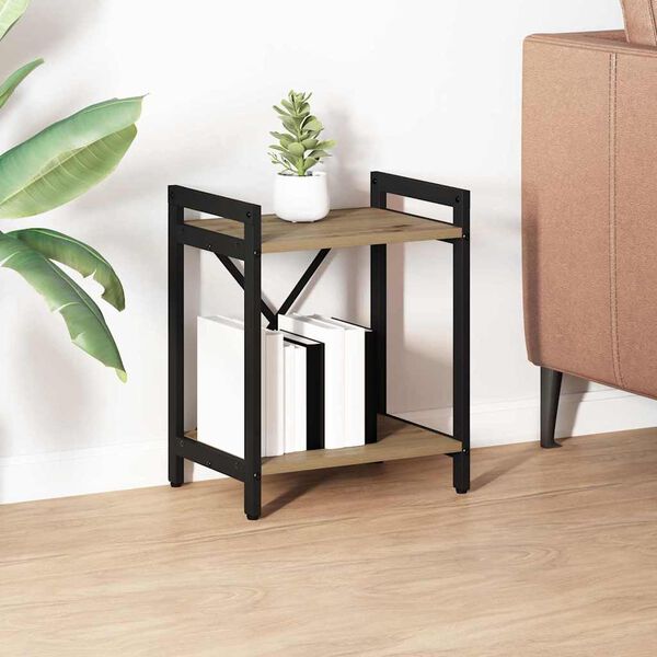 vidaXL &Eacute;tag&egrave;re Ch&ecirc;ne artisanal 40 x 30 x 50 cm Bois d'ing&eacute;nierie