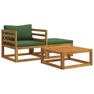 vidaXL 3 pc Ensemble de canap&eacute;s modulables avec coussins