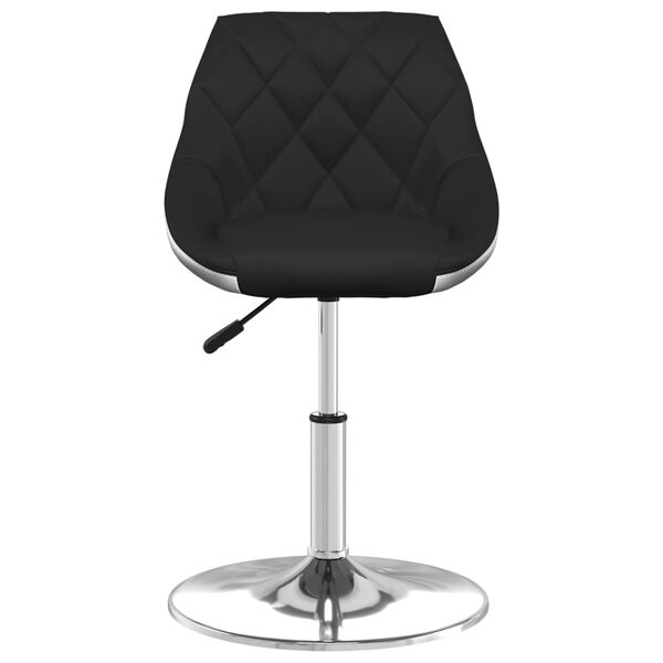 vidaXL Tabouret de bar Noir et blanc Similicuir