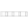 vidaXL Cage pour chien avec portes gris 8x2x1,5 m acier galvanis&eacute;