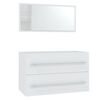 vidaXL Ensemble de meubles de salle de bain 3 pcs Blanc