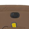 vidaXL Fauteuil inclinable de massage électrique Marron Tissu