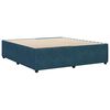 vidaXL Cadre de lit sans matelas bleu 180x200 cm velours