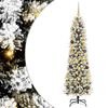 vidaXL Sapin de No&euml;l artificiel Blanc 180 cm PVC, m&eacute;tal et plastique