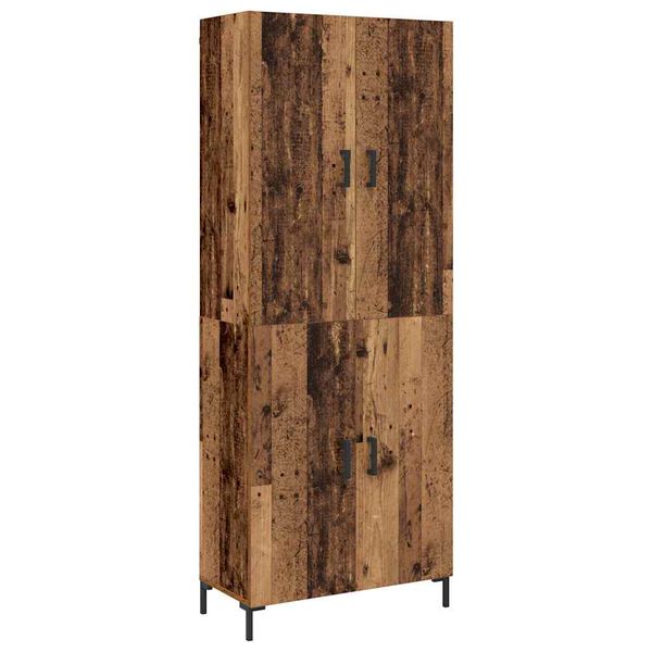 vidaXL Haut Armoire Bois ancien 69,5 x 34 x 180 cm Bois d'ing&eacute;nierie