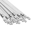 vidaXL Attache de c&acirc;ble 25 pc 4,6 x 400 mm Argent&eacute;