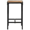 vidaXL Ensemble de bar 3 pcs bois de manguier brut massif et m&eacute;tal