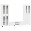 vidaXL Ensemble meuble TV FLORIN 3 pc Blanc Bois d'ing&eacute;nierie