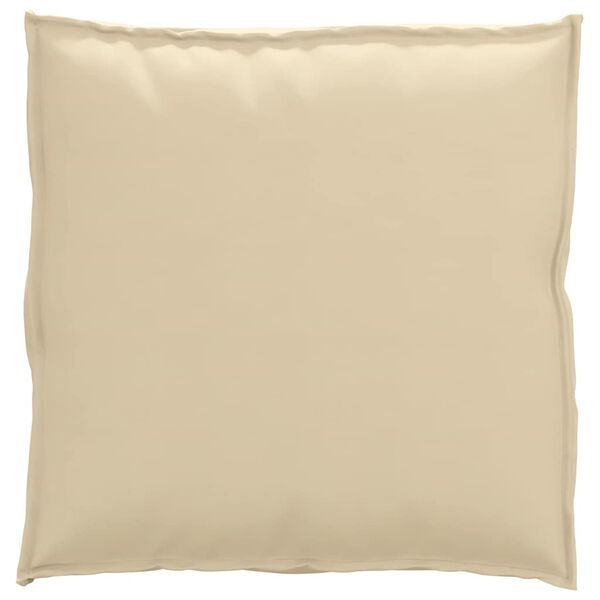 vidaXL Coussin Beige 70 x 70 x 12 cm Tissu Oxford