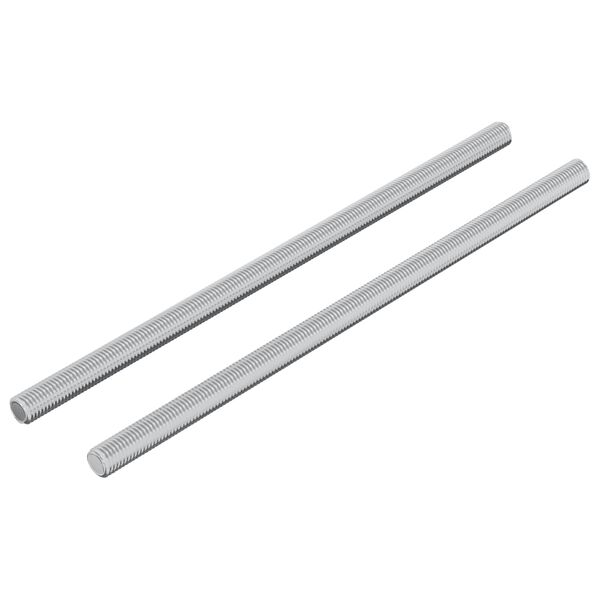 vidaXL Tige filet&eacute;e 2 pcs Argent&eacute; 6 x 135 mm Acier