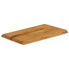 vidaXL Dessus de table 60x40x2,5 cm bord vivant bois massif manguier