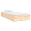 vidaXL Cadre de lit sans matelas bois massif 90x190 cm