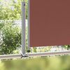 vidaXL Auvent lat&eacute;ral r&eacute;tractable de patio 120x300 cm Marron