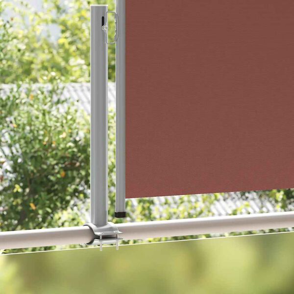 vidaXL Auvent lat&eacute;ral r&eacute;tractable de patio 120x300 cm Marron