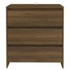 vidaXL Buffet Chêne marron 70x41x75 cm Bois d'ingénierie