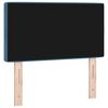 vidaXL T&ecirc;te de lit LED avec t&ecirc;te de lit Bleu fonc&eacute; 80 cm Polyester