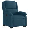 vidaXL Fauteuil inclinable &eacute;lectrique bleu velours