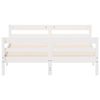 vidaXL Cadre de lit sans matelas blanc 140x200 cm bois de pin massif