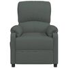 vidaXL Fauteuil &eacute;lectrique de massage Gris fonc&eacute; Tissu