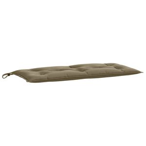 vidaXL Coussin de banc de jardin taupe m&eacute;lang&eacute; 100x50x7 cm tissu