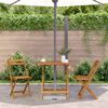 vidaXL Table pliable de jardin 70x70x75 cm Bois d'acacia massif