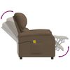 vidaXL Fauteuil de massage Marron Tissu