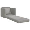vidaXL Canap&eacute;-Lit 60cm Gris clair Velours