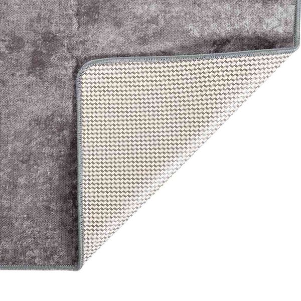 vidaXL Tapis lavable 120x180 cm gris