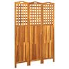 vidaXL Cloison de séparation 3 panneaux 121x2x170 cm Bois d'acacia