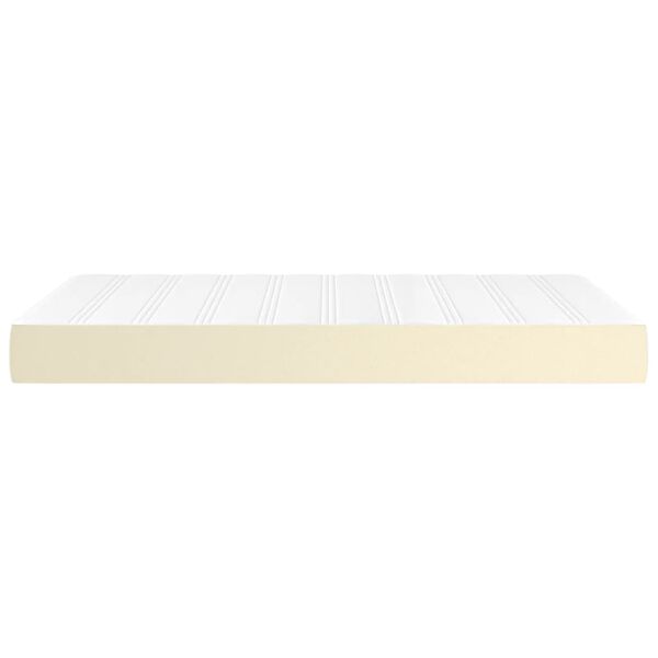 vidaXL Matelas de lit &agrave; ressorts ensach&eacute;s fermet&eacute; moyenne Cr&egrave;me 120x200x20 cm