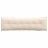 vidaXL Coussin de Dos Beige 180 x 50 cm Tissu en microfibre