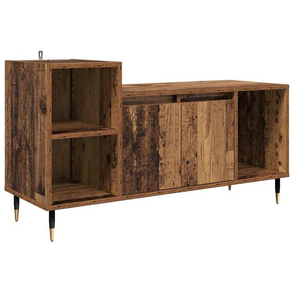 vidaXL Meuble TV Bois Ancien 100 x 35 x 55 cm Bois d'ing&eacute;nierie
