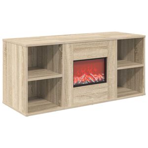 vidaXL Chemin&eacute;e &eacute;lectrique Sonoma 100 x 37 x 45,5 cm Bois d'ing&eacute;nierie
