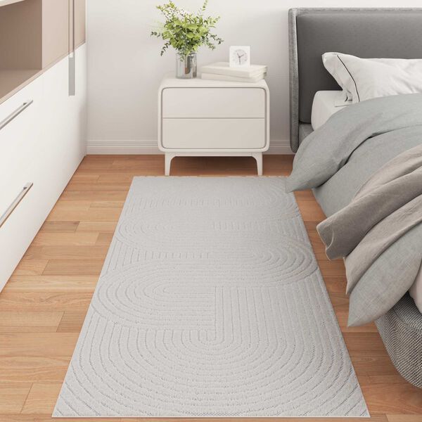 vidaXL Tapis de surface Rectangulaire Cr&egrave;me 200 x 80 cm