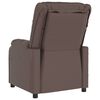 vidaXL Fauteuil de massage &eacute;lectrique Marron Similicuir