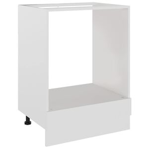 vidaXL Meuble de four "Riga" blanc 60 x 46 x 81,5 cm en bois d'ing&eacute;nierie