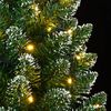 vidaXL Sapin de Noël artificiel mince 300 LED 210 cm