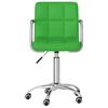vidaXL Chaises pivotantes &agrave; manger lot de 4 vert similicuir