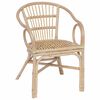 vidaXL Chaise empilable Naturel 58 x 60 x 81 cm Rotin