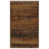 vidaXL Armoire &agrave; chaussures Ch&ecirc;ne fum&eacute; 63x24x103 cm Bois d'ing&eacute;nierie