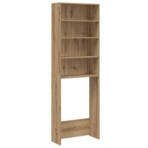 vidaXL Meuble pour machine &agrave; laver ch&ecirc;ne artisanal 64x24x190 cm