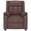 vidaXL Fauteuil de massage Marron Similicuir