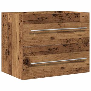 vidaXL Meuble de salle de bain vieux bois 60x38,5x48 cm