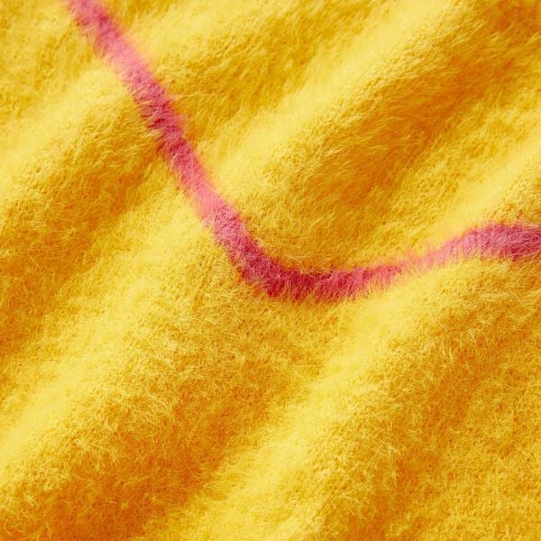 Pull-over tricot&eacute; pour enfants ocre fonc&eacute; 128