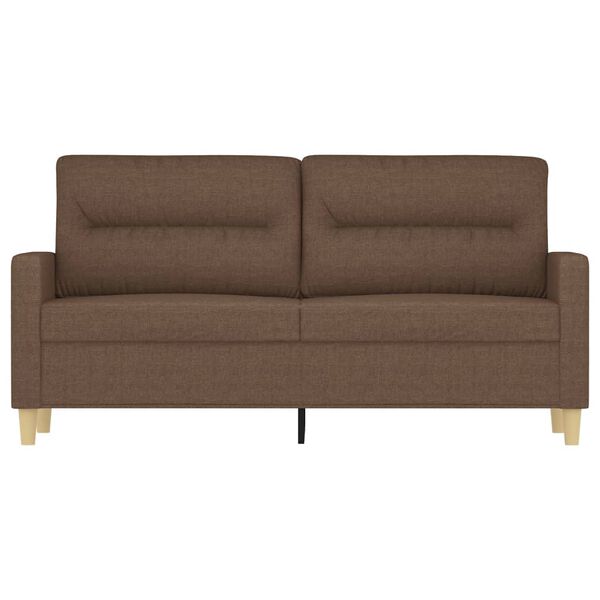 vidaXL Canap&eacute; &agrave; 2 places Marron 140 cm Tissu