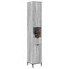 vidaXL Cabinet de salle de bain Gris Sonoma 31,5 x 33 x 190 cm