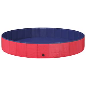 vidaXL Piscine pour enfants Rouge &Oslash;200 x 30 cm