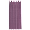 vidaXL Rideaux en voile avec boucles 2 pcs violet 140x260 cm