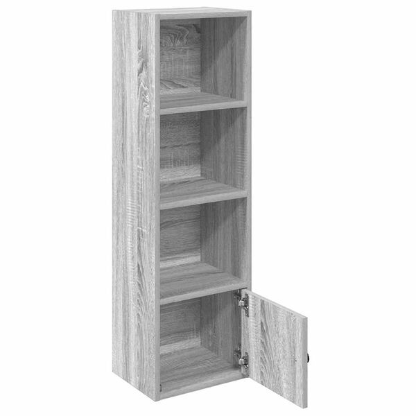 vidaXL Bibliothèque sonoma gris 31x24x102 cm bois d'ingénierie